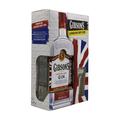 Gibson’s gin ajándékcsomag 1 pohárral DRS (0,7L / 37,5%)