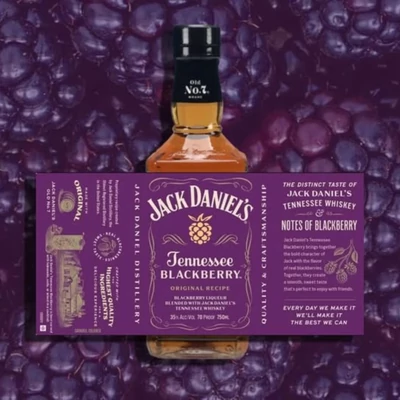 Jack Daniel's Blackberry whiskeylikőr DRS (0,7L / 35%)