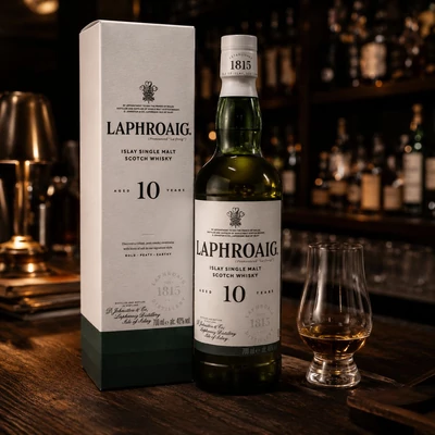 Laphroaig 10 éves whisky DRS (0,7L / 40%)