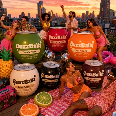BuzzBallz Passion Fruit Martini cocktail RTD (0,2L / 13,5%)
