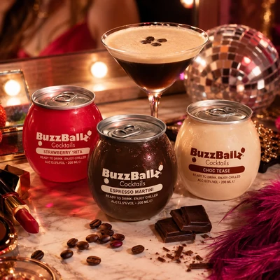 BuzzBallz Passion Fruit Martini cocktail RTD (0,2L / 13,5%)