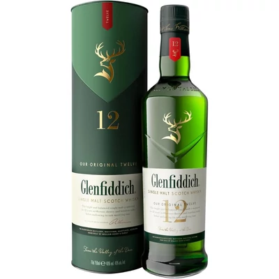Glenfiddich 12 éves whisky DRS (0,7L / 40%)