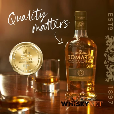 Tomatin 12 éves whisky DRS (0,7L / 43%)