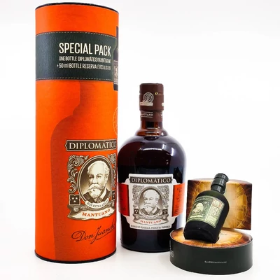 Diplomatico Mantuano rum + Exclusiva rum mini DRS (0,7L + 0,05L / 40%)