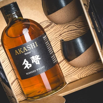 Akashi Meisei whisky DD 2 pohárral DRS (0,5L / 40%)