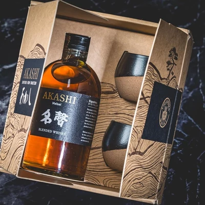 Akashi Meisei whisky DD 2 pohárral DRS (0,5L / 40%)