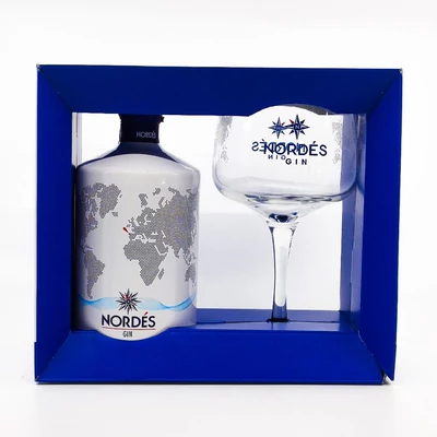 Nordes gin ajándékcsomag pohárral DRS (0,7L / 40%)