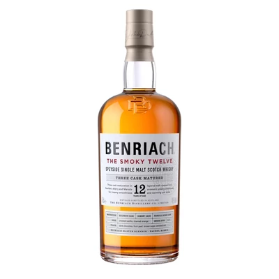 Benriach 12 éves Smoky Twelve whisky DRS (0,7L / 46%)
