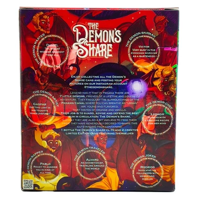 The Demons Share 6 éves rum ajándékcsomag két alumínium pohárral DRS (0,7L / 40%)
