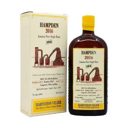 Hampden 7 éves Habitation Velier rum (0,7L / 60%)
