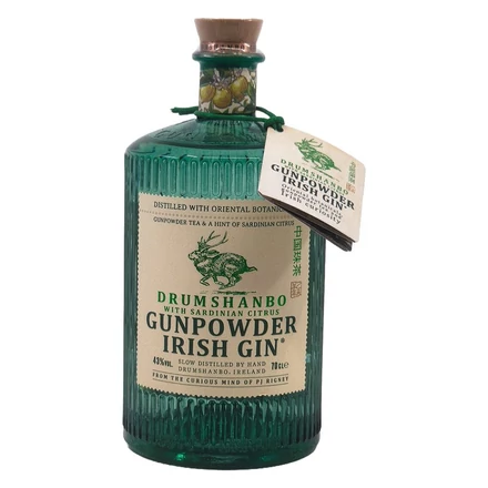 Drumshanbo Gunpowder Sardinian Citrus gin díszdobozban 1 pohárral DRS (0,7L / 43%)