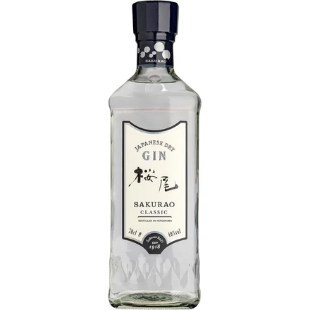 Sakurao Classic gin Ajándékcsomag Pohárral DRS (0,7L/ 40%)