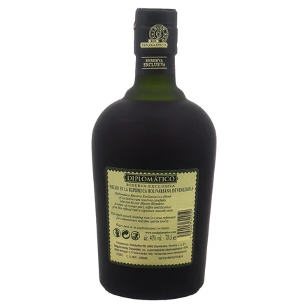 Diplomatico Exclusiva rum 2 db Old Fashioned pohárral Új Design DRS (0,7L / 40%)