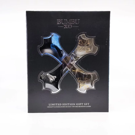 Bumbu XO ajándékcsomag 2 pohárral rum (0,7L / 40%)