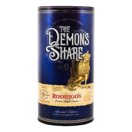 The Demons Share 9 éves Rodrigo's Reserve Limited edition rum DRS (0,7L / 40%)