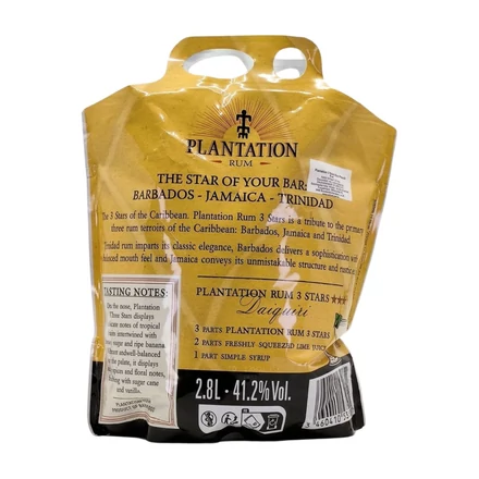 Plantation 3 Stars Eco Pouch rum (2,8L / 41,2%)