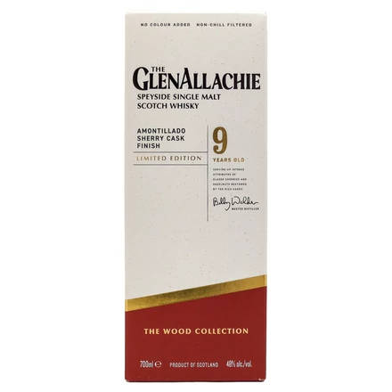 GlenAllachie 9 éves Sherry Cask Series - Amontillado Cask whisky DRS (0,7L / 48%)