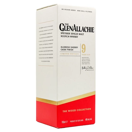 GlenAllachie 9 éves Sherry Cask Series - Oloroso Cask whisky DRS (0,7L / 48%)