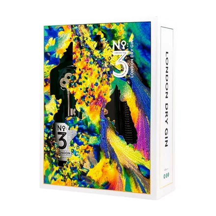 No.3 London Dry gin ajándékcsomag Highball pohárral DRS (0,7L / 46%)