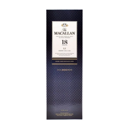 Macallan 18 éves Sherry Oak whisky (0,7L / 43%)