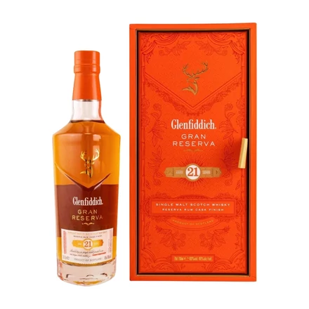 Glenfiddich 21 éves Gran Reserva whisky (0,7L / 43,2%)