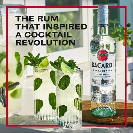 Bacardí Carta Blanca rum (0,7L / 37,5%)