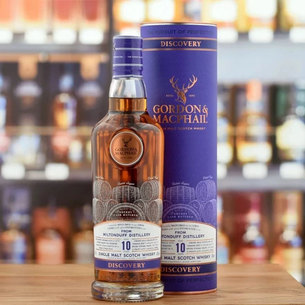 Miltonduff 10 éves Sherry Gordon&MacPhail Discovery whisky DRS (0,7L / 43%)