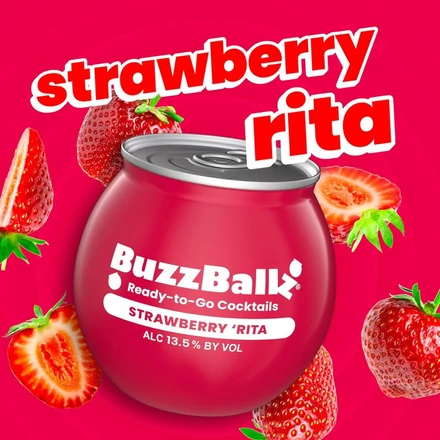 BuzzBallz Strawberry 'Rita cocktail RTD (0,2L / 13,5%)