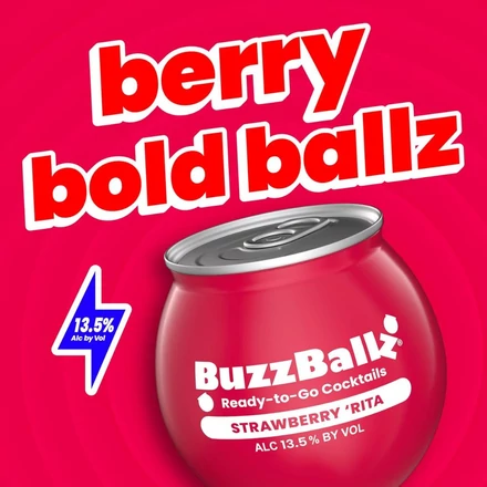 BuzzBallz Strawberry 'Rita cocktail RTD (0,2L / 13,5%)