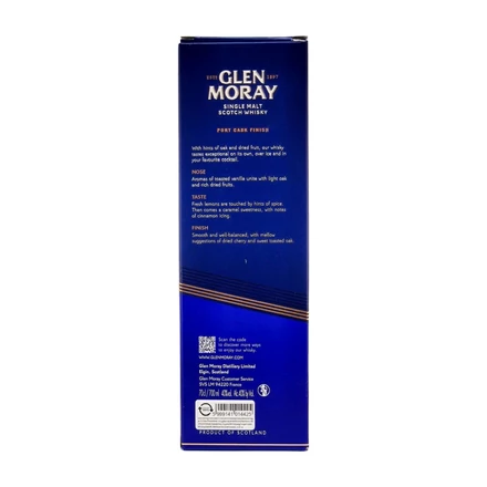 Glen Moray Port Cask Finish whisky DRS (0,7 l, 40%)