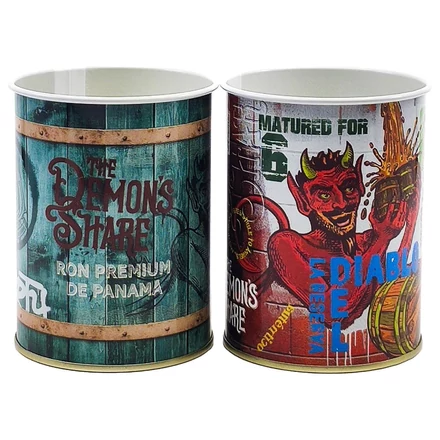 The Demons Share 6 éves rum ajándékcsomag két alumínium pohárral DRS (0,7L / 40%)