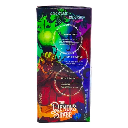 The Demons Share 6 éves rum ajándékcsomag két alumínium pohárral DRS (0,7L / 40%)