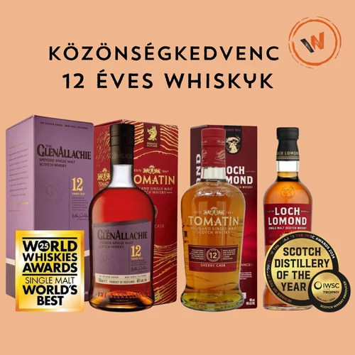 Közönségkedvenc 12 éves whiskyk 