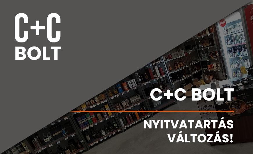 C+C boltunk januárban hosszabb ideig tart nyitva