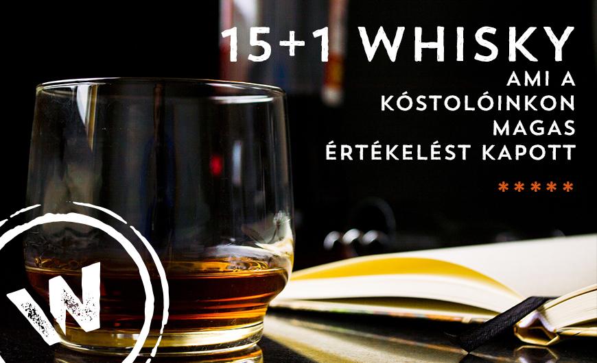 15+1 whisky, ami a kóstolóinkon mindig magas értékelést kapott!