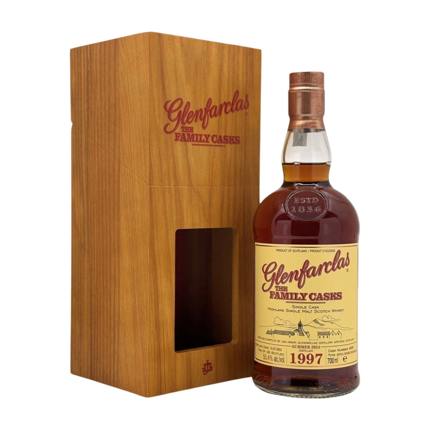 Glenfarclas Family Cask 1997 (Cask 4005) whisky (0,7L / 55,4
